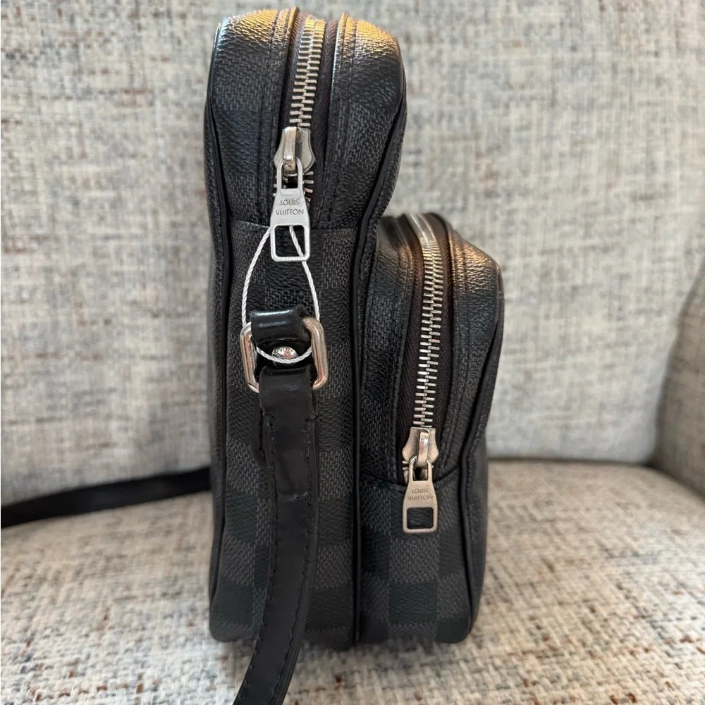 Black Checkered Crossbody Bag - Picture 2 of 16